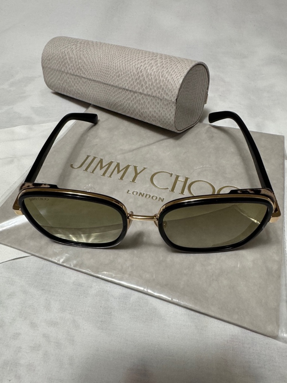 54 mm Rectangle Designer Sunglasses Jimmy Choo